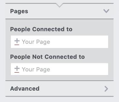 "pages" option in Facebook