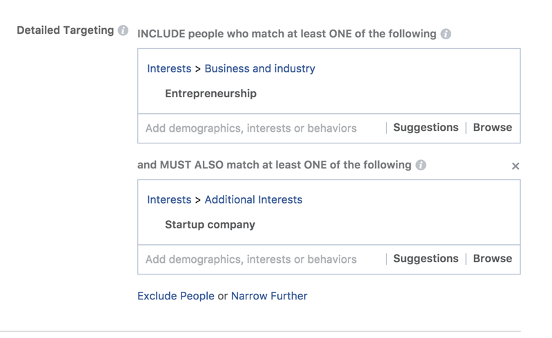 Facebook ad costs detailed targeting options