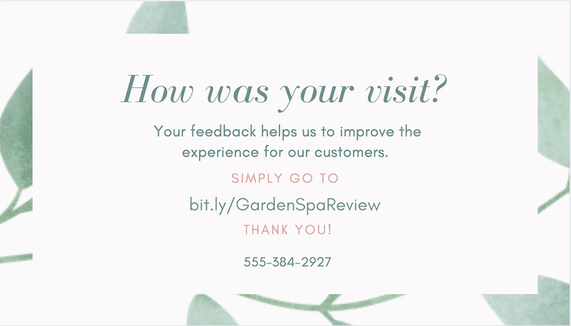 get more google reviews with a review request card